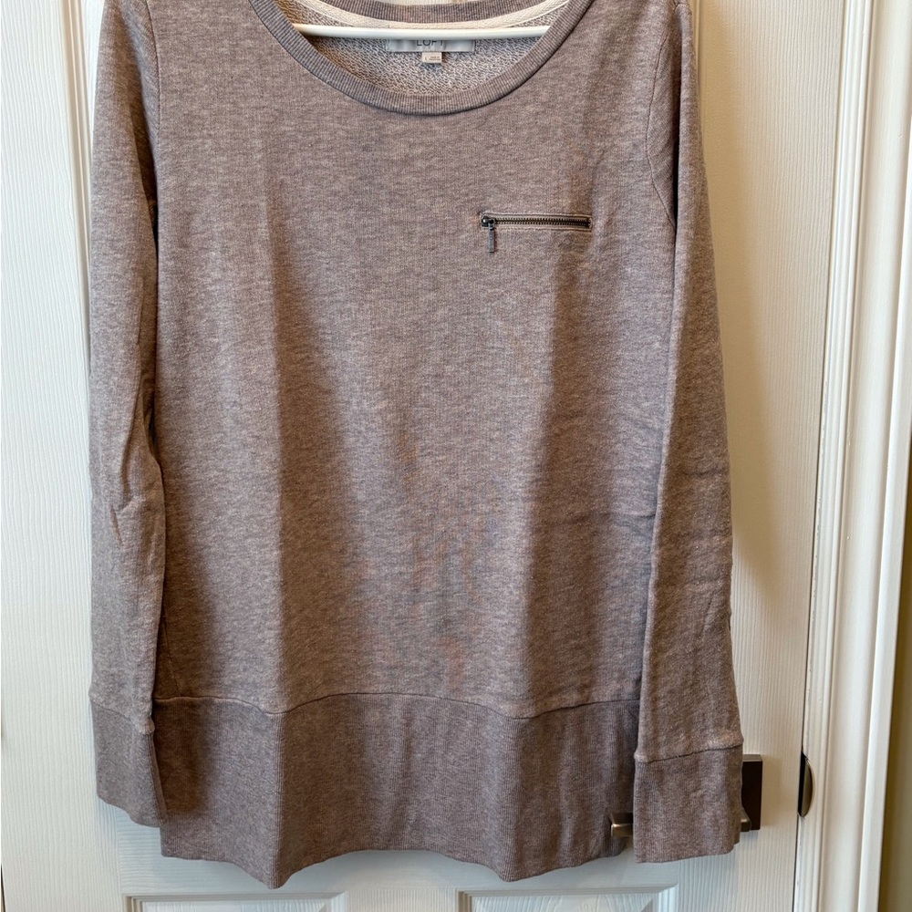 LOFT Taupe Knit Sweater